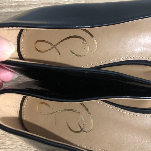 Sam Edelman Wanda Womens Size 8.5M Black Patent Leather Pointed Toe Flats - Picture 10 of 11